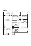 Jefferson SoLA Apartment Home G Three Bedroom Floor Plan Jefferson SoLA Apartment Home G Three Bedroom Floor Plan